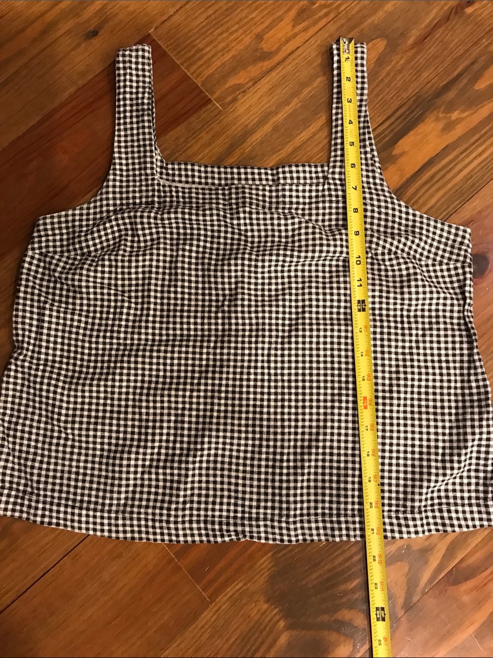 a new day Black & White Gingham Square Neck Camisole - Picture 4 of 4